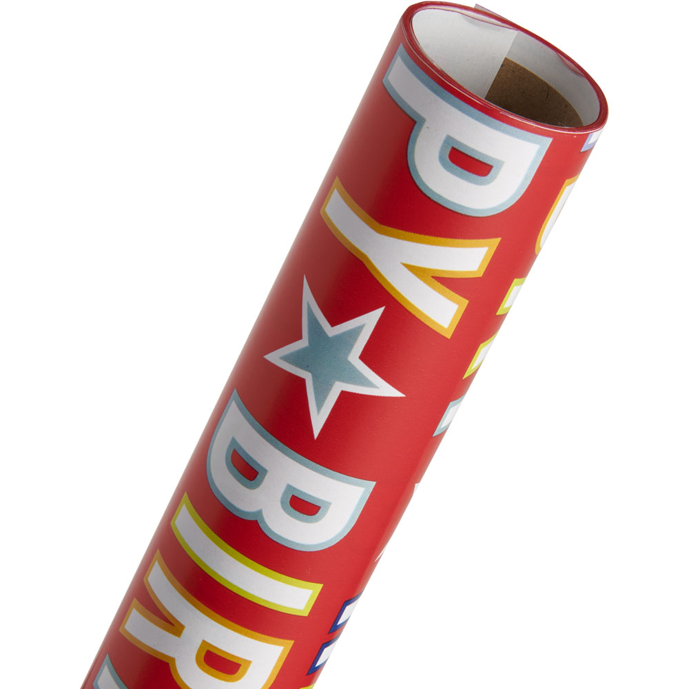 Wilko 3m Happy Birthday Roll Wrap Wilko