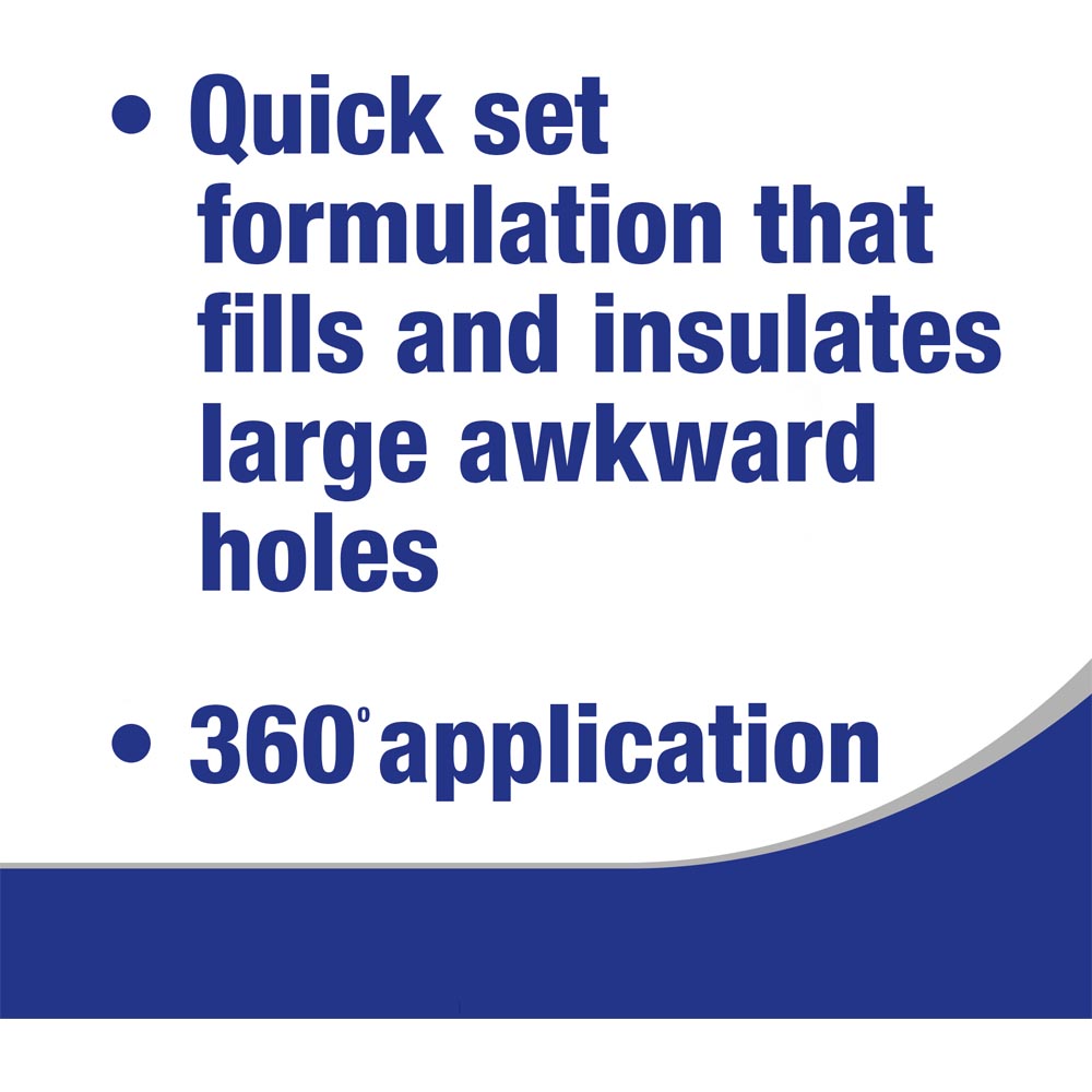 Polycell Expanding Foam Filler Gap Gun 500ml Wilko