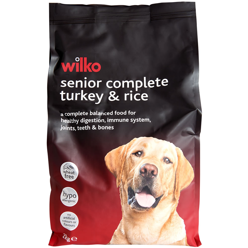 Wilko Best Senior Turkey Flavour Complete Dog Food  2kg Image 1