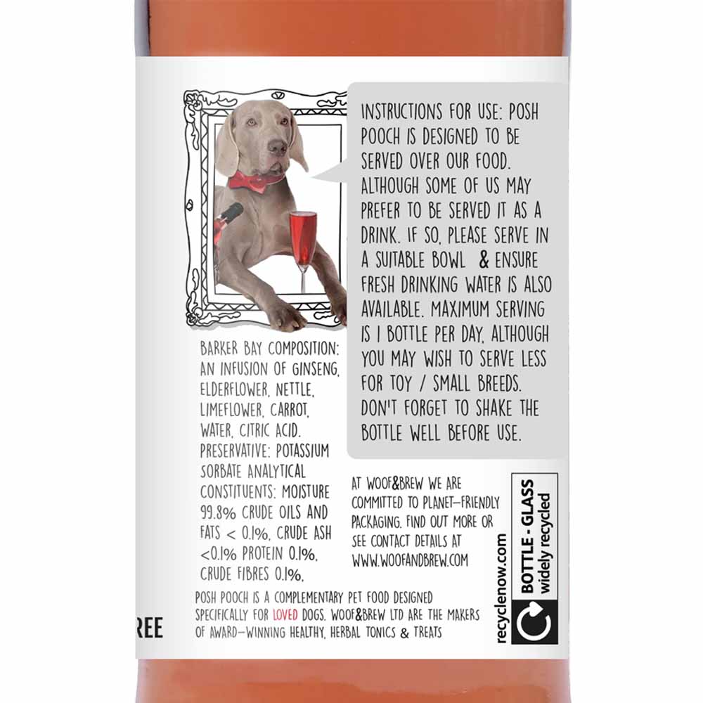 Woof & Brew Posh Pooch Dog Wine 2 x 250ml Image 7