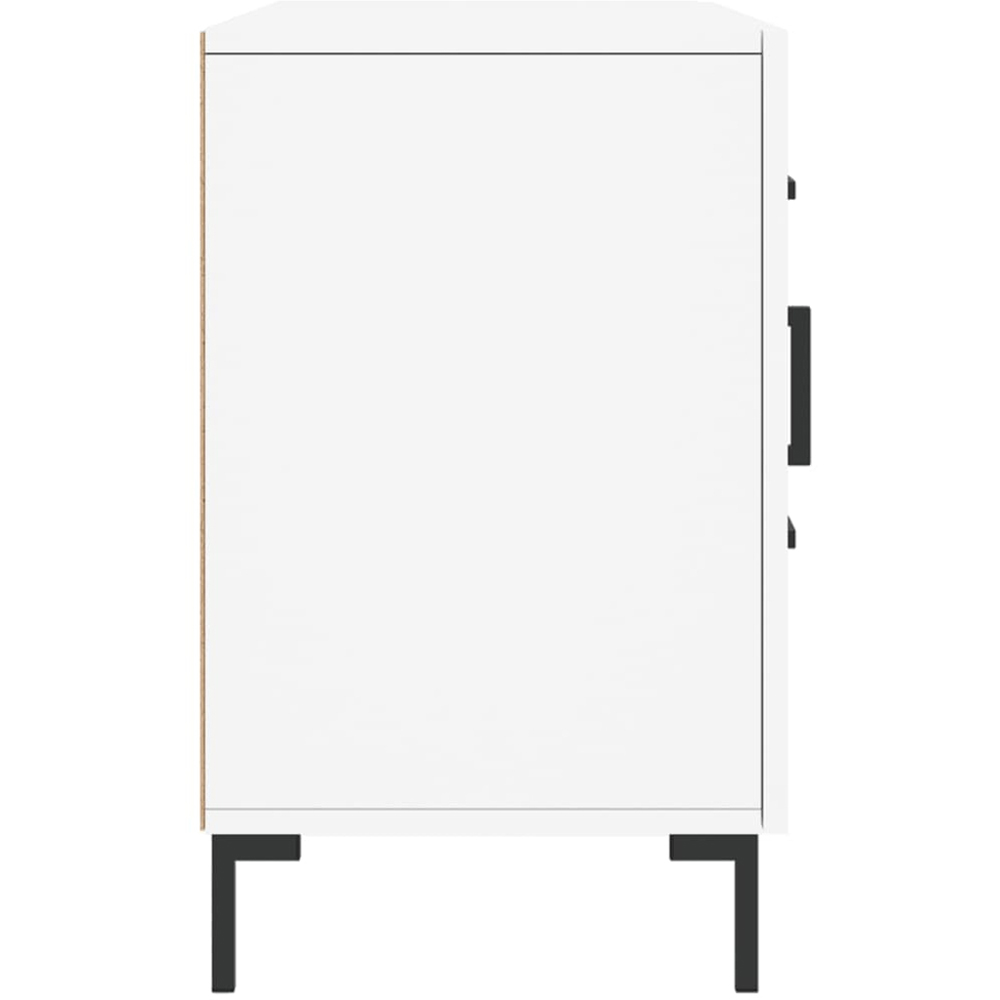 vidaXL 2 Door 2 Drawer White Sideboard Image 7