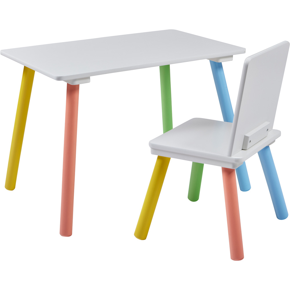 Liberty House Toys Kids Rainbow Table and Chair Set Image 2