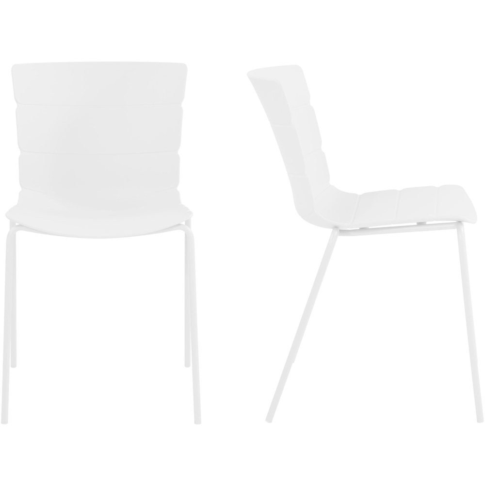 Core Products Aspen Bali 4 Seater Plastic Round Dining Set White Image 4