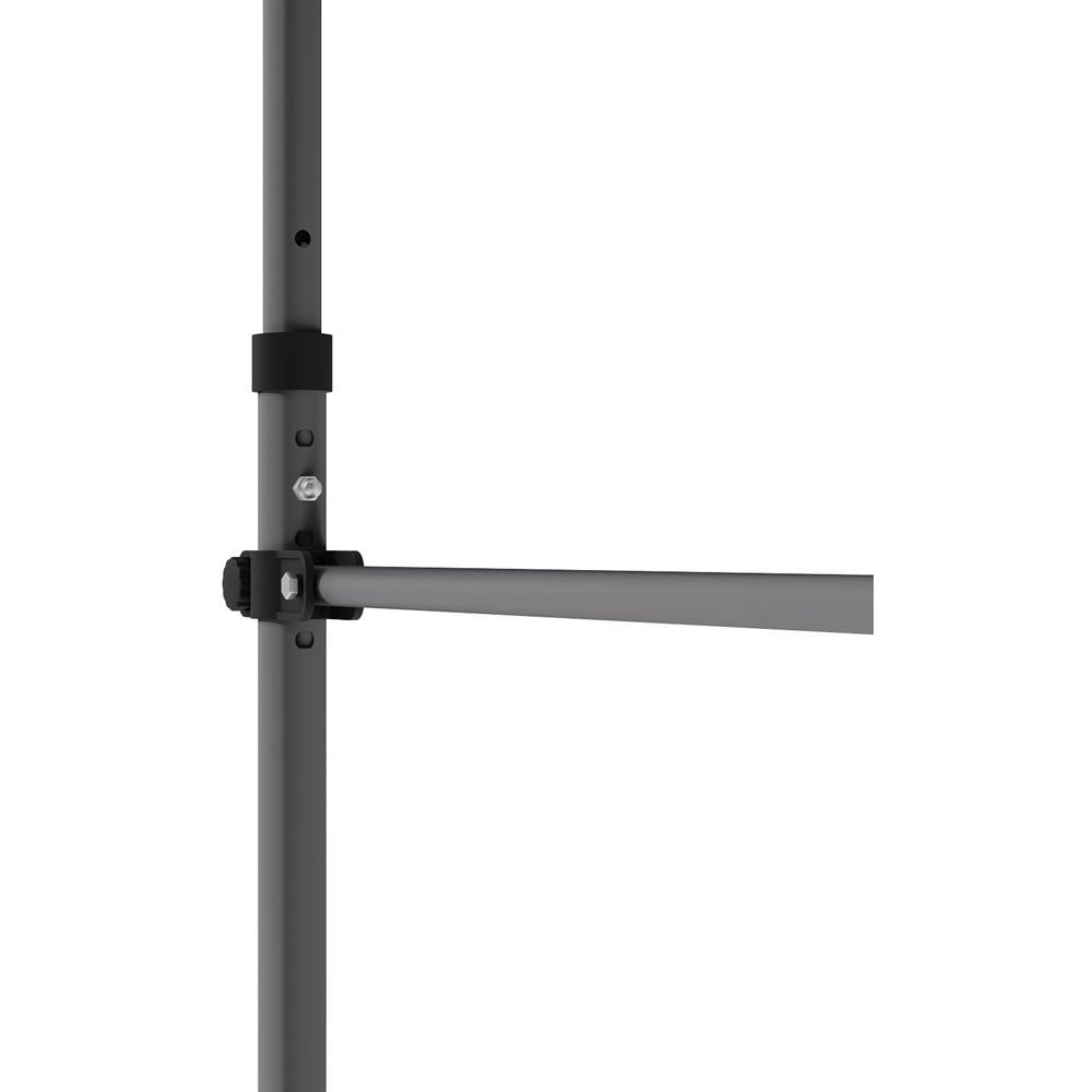 Living and Home Grey and White Wavy Valance Retractable Height Adjustable Awning 1.5m Image 5