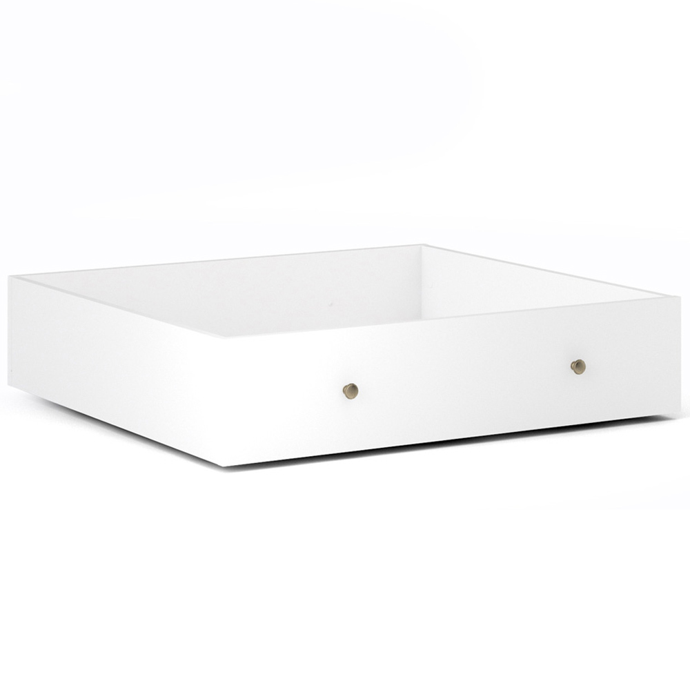 Florence Paris White Underbed Storage Drawer for Single Bed Image 2