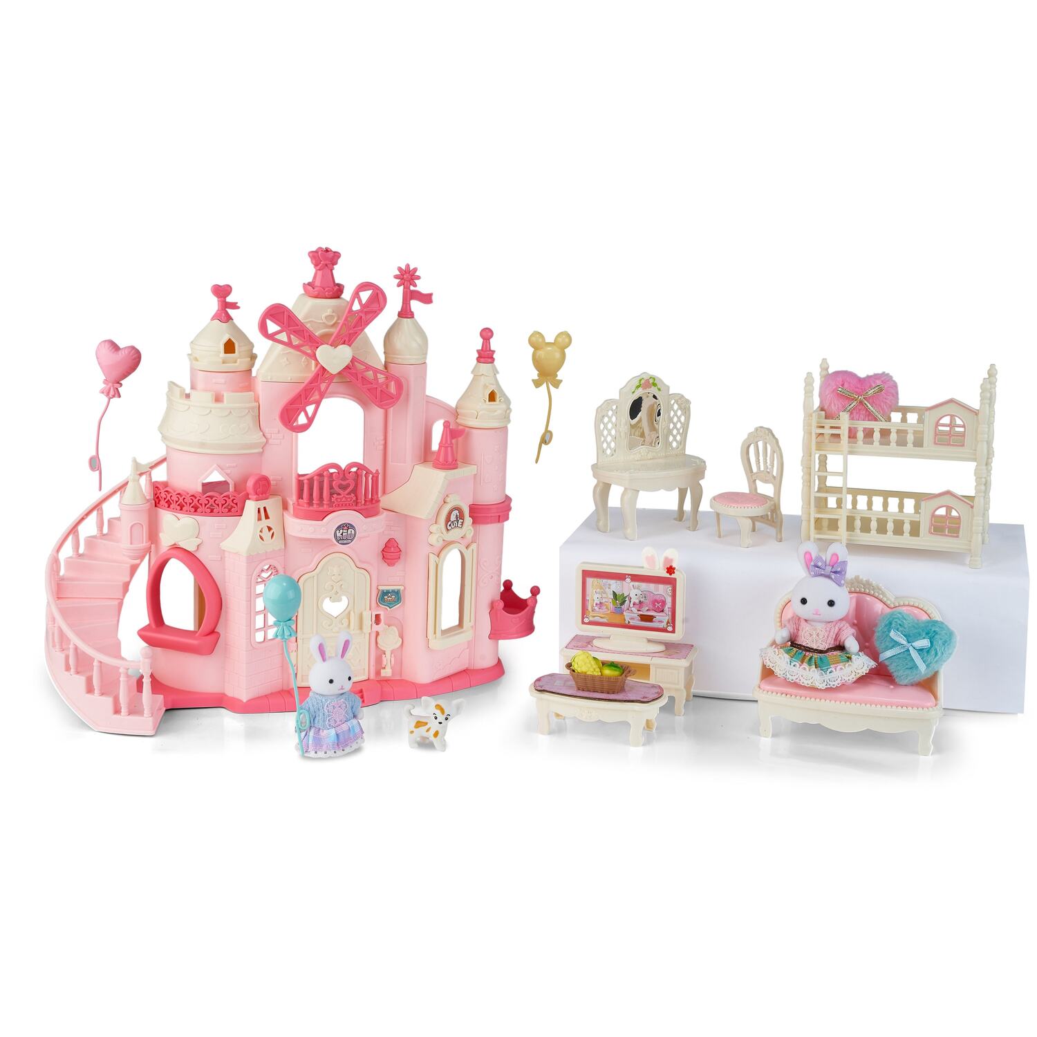 Dreamy Bunnies Castle Playset Pink Image 2