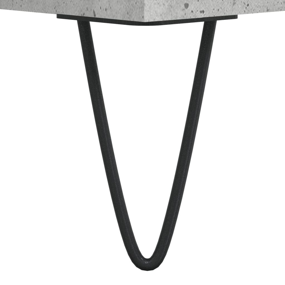 vidaXL 6 Shelf Concrete Grey TV Cabinet Image 7