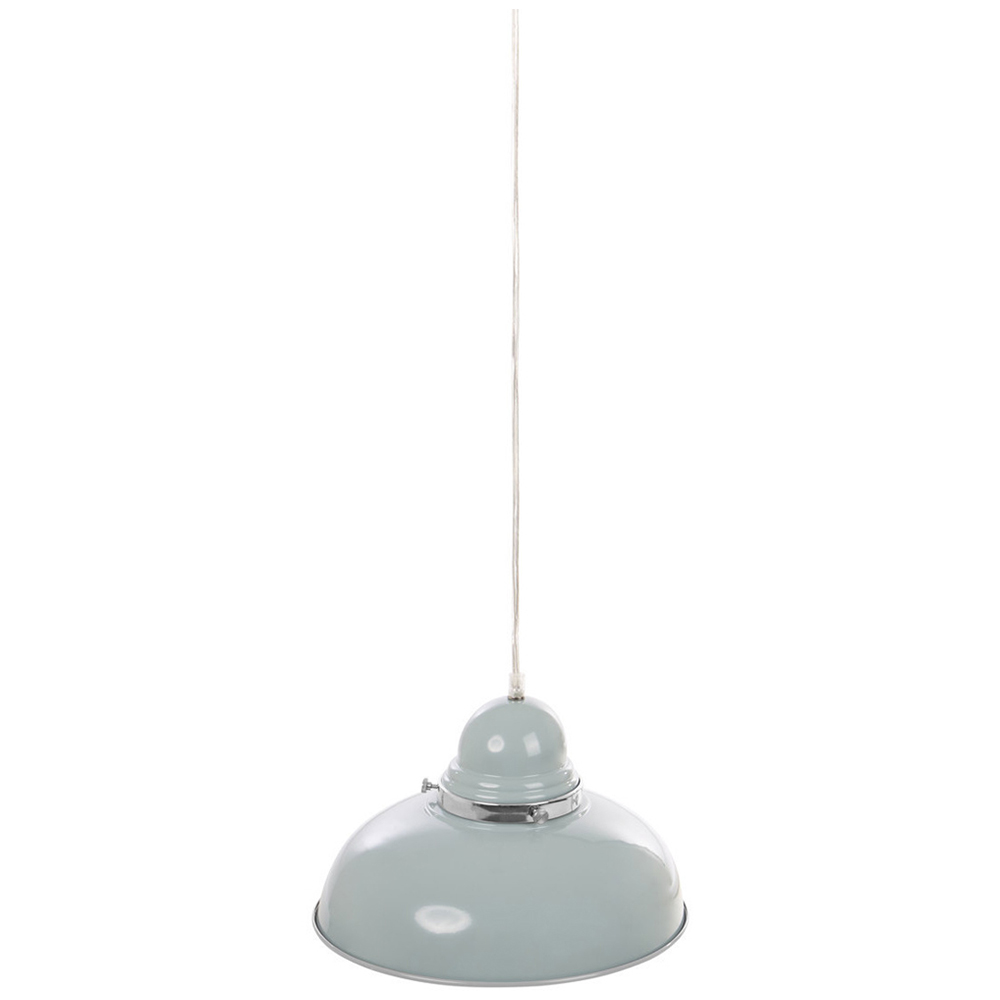 Premier Housewares Chrome Finish Ceramic Base Table Lamp Image 2