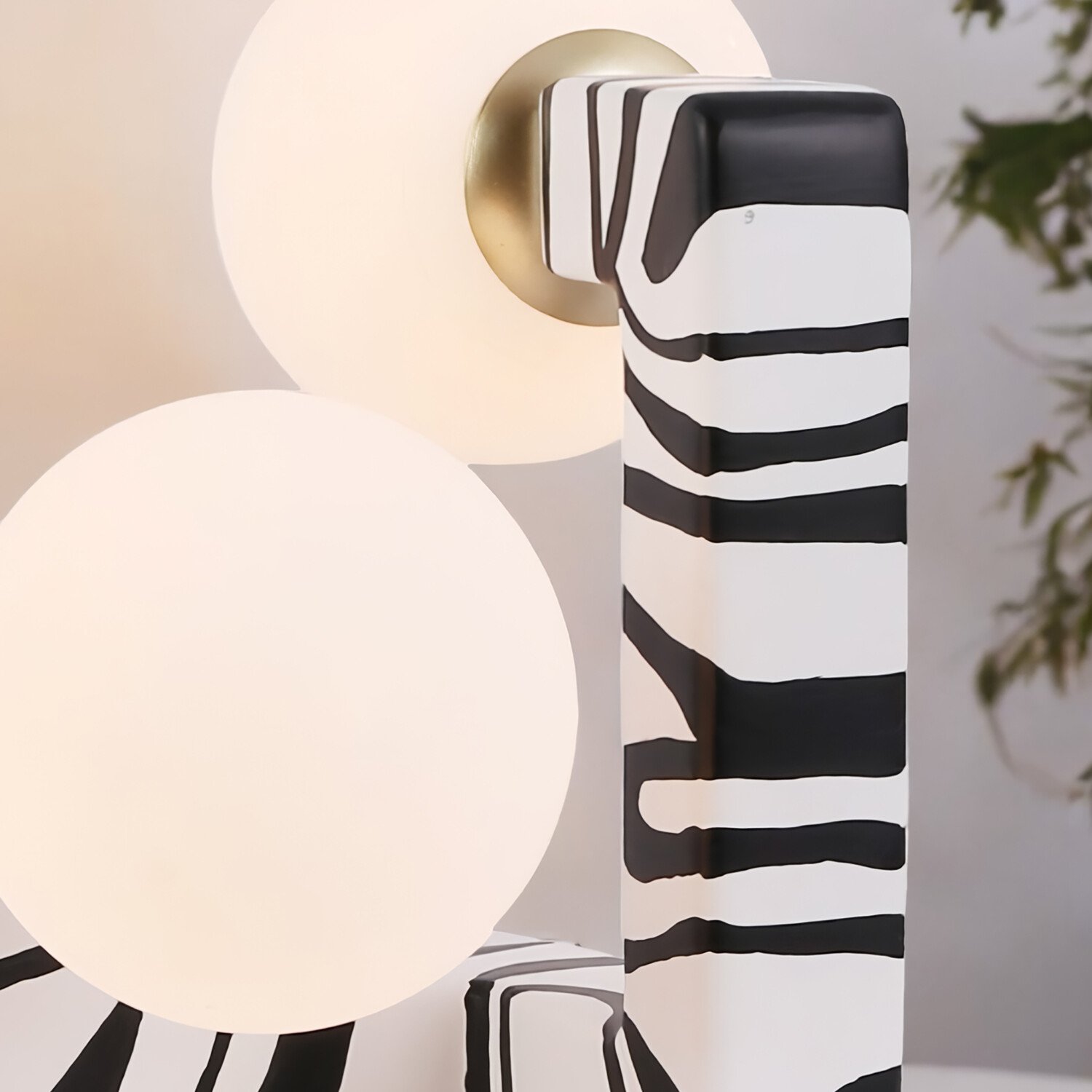 Kaya Table Lamp White and Black Image 5