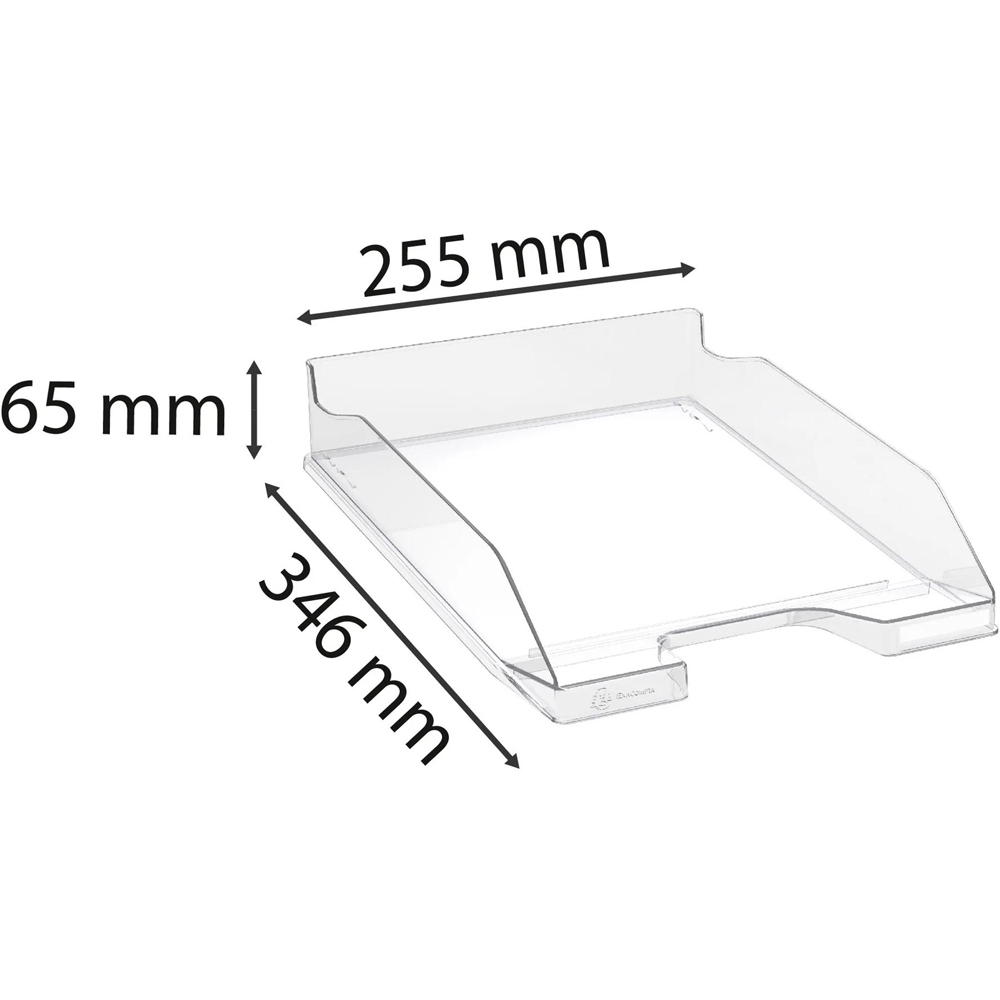 Exacompta Clear Gloss Letter Tray 6 Pack Image 5