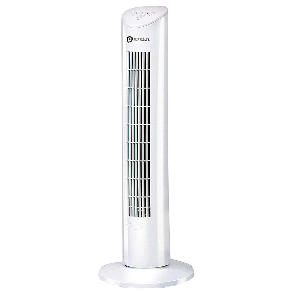 Puremate White Aroma Tower Fan 31 inch Image 1