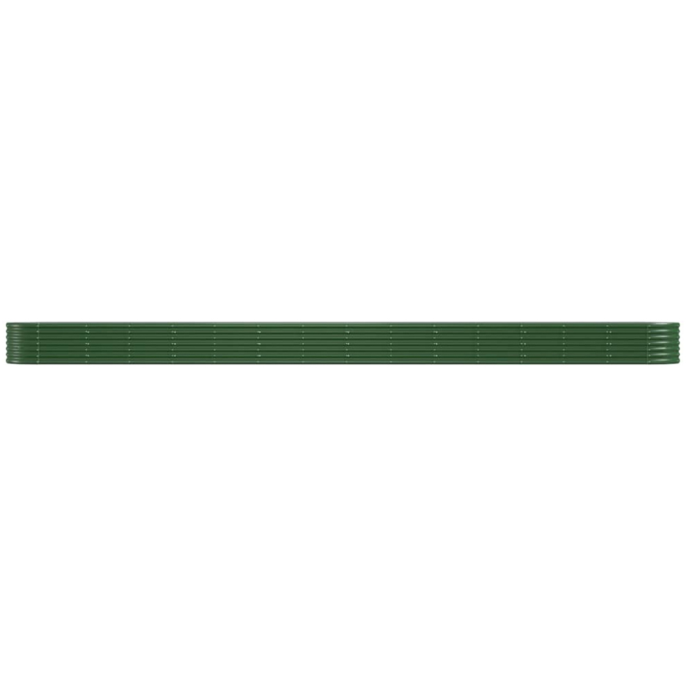 vidaXL Green Steel Raised Garden Bed 36 x 620 x 80cm Image 2