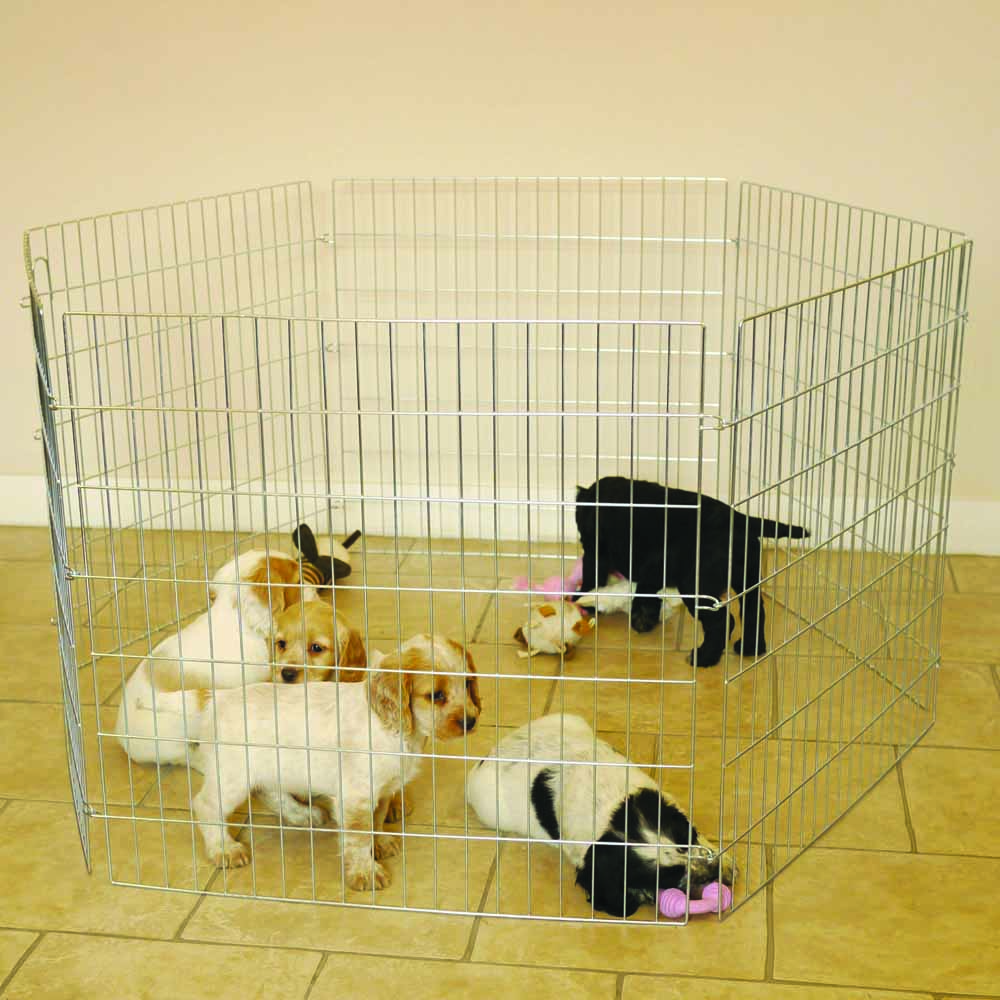 Rosewood Hexagon Dog Play and Safety Pen Image 2