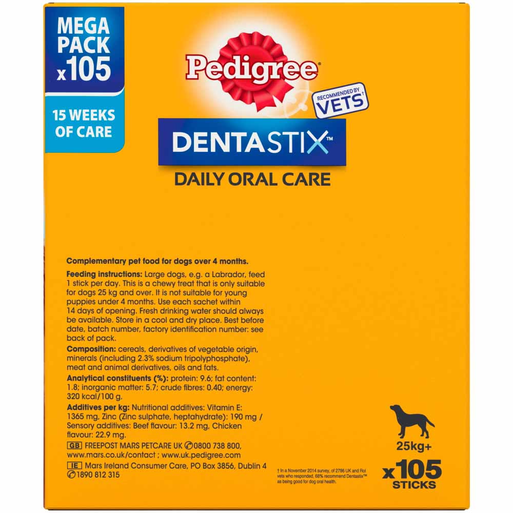 Pedigree Dentastix Large Dog Chews 105pk Image 4