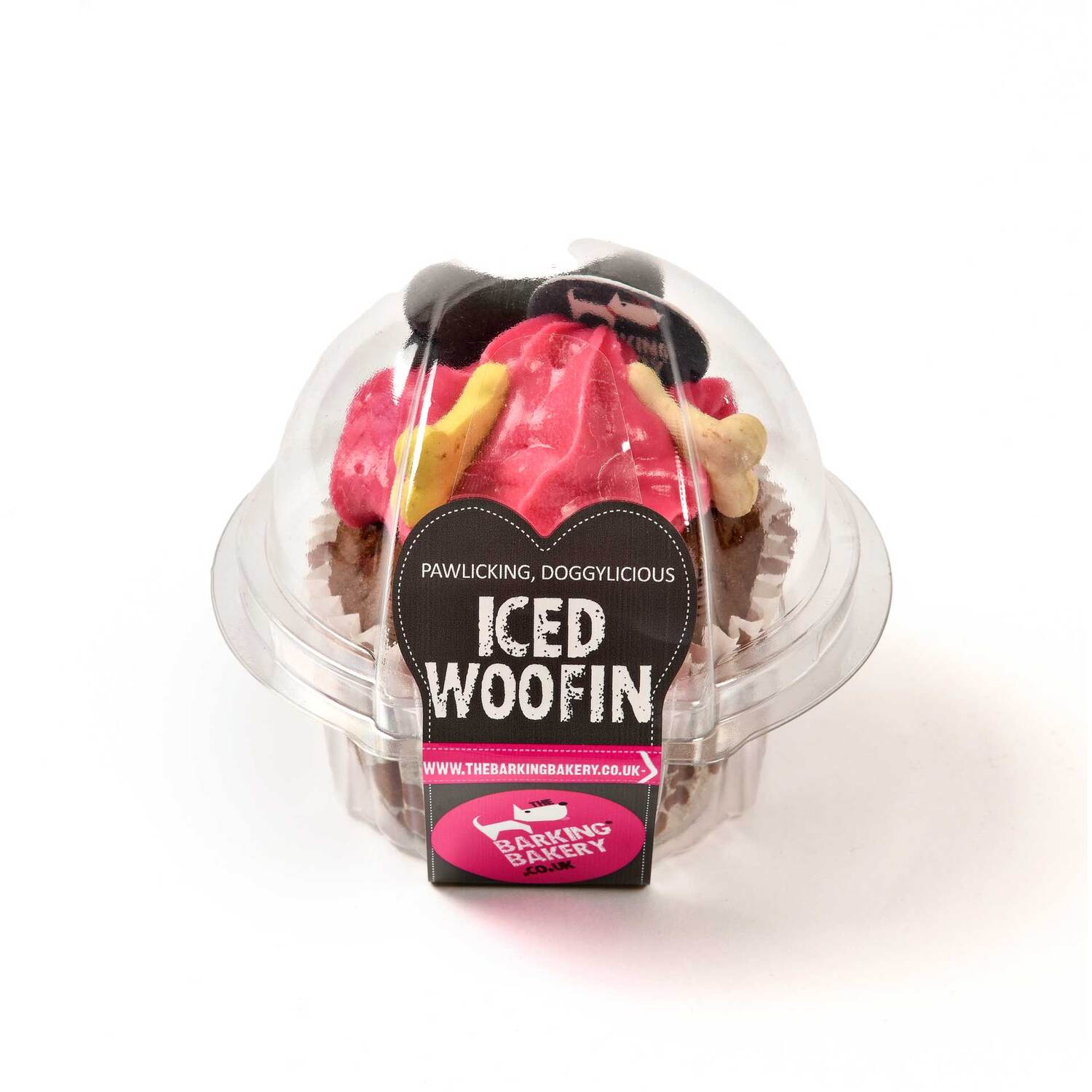 Vanilla Woofin - Vanilla with Pink Yoghurt frosting Image 1