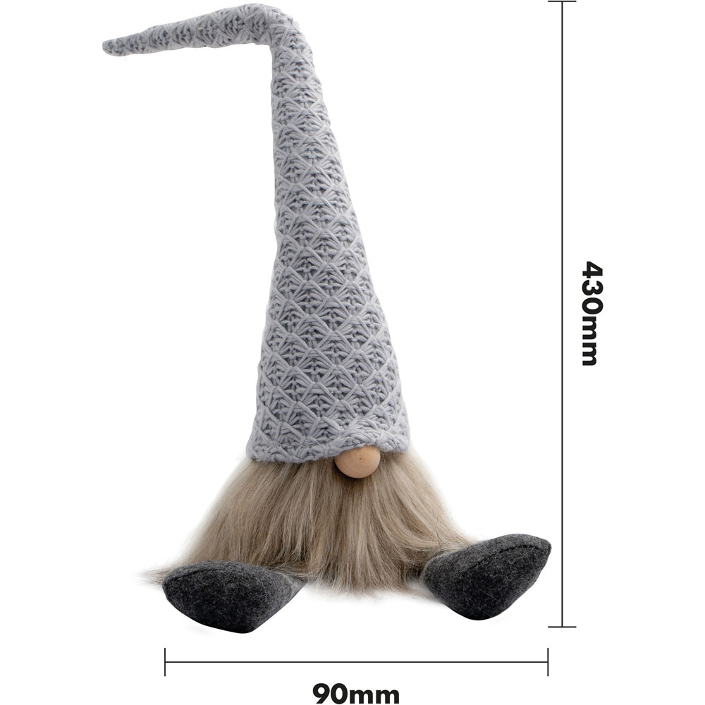 St Helens Grey Gonk Christmas Decoration 43cm Image 6