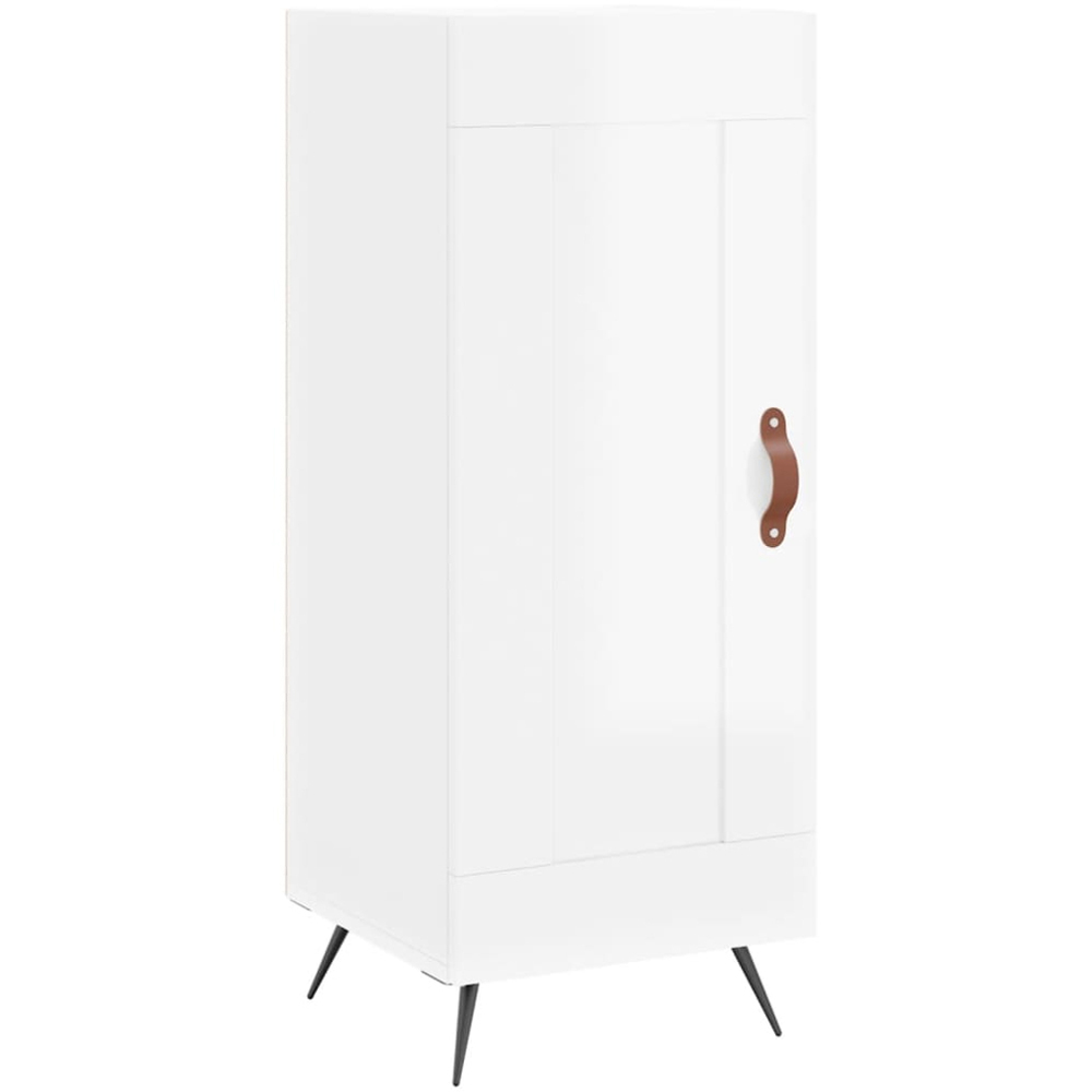 vidaXL 2 Door 6 Shelf High Gloss White Highboard Image 5