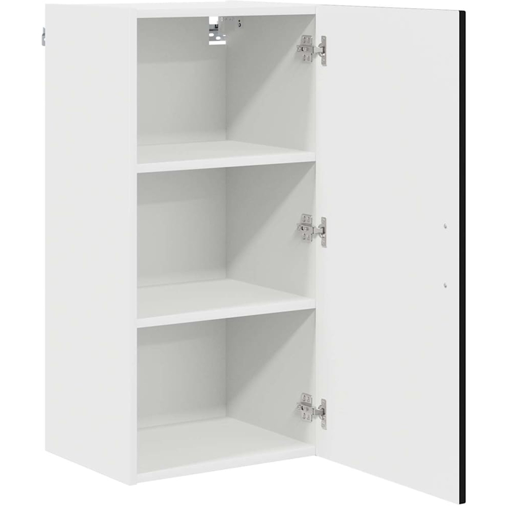 vidaXL Kalmar Single Door Black Wall Kitchen Cabinet Image 5