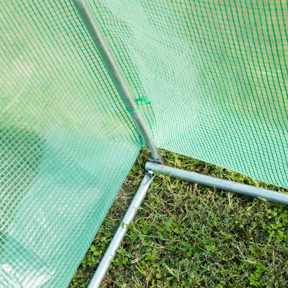Outsunny Green PE Cloth 6.6 x 13ft Walk In Polytunnel Greenhouse Image 5