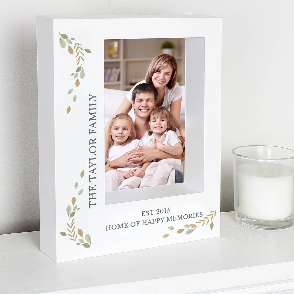 Personalised Memento Personalised Fresh Botanical Box Photo Frame 5 x 7 inch Image 3