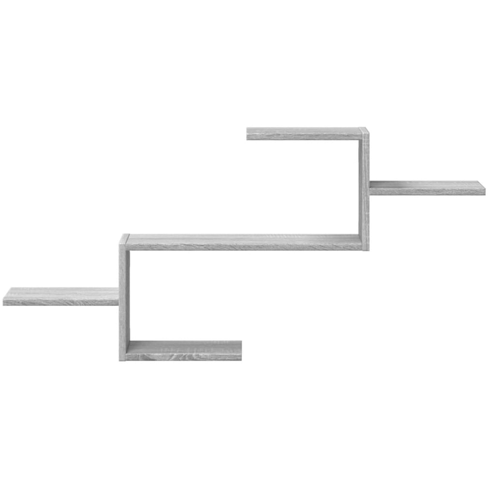 vidaXL 104 x 15 x 49cm Grey Sonoma Oak Wall Shelf Image 3