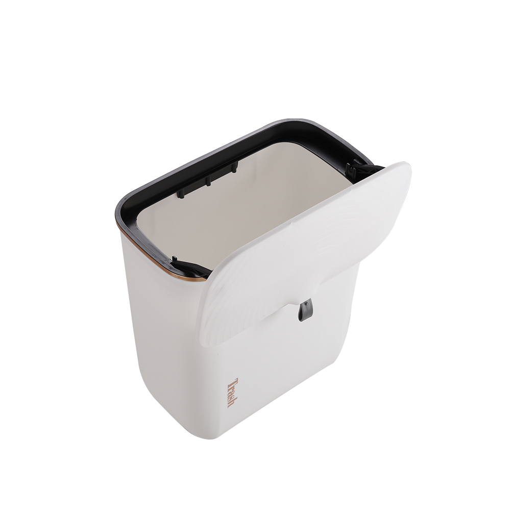 Living and Home Hanging Kitchen Waste Bin White Image 5