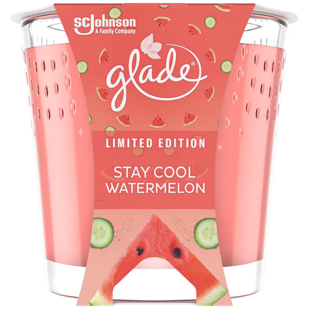 Glade Stay Cool Watermelon Scented Candle 129g Image 1
