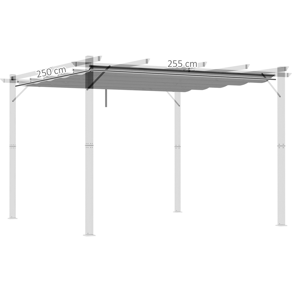 Outsunny 3 x 3m Pergola Shade Cover Replacement Canopy Image 7