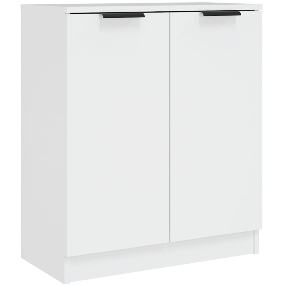 vidaXL 2 Door White Sideboard Image 2