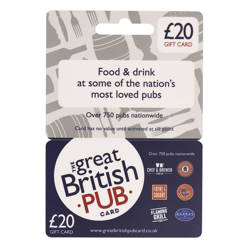Great British Pub Card �20 Gift Card Image