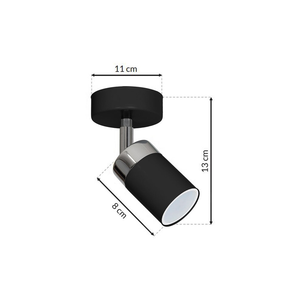 Milagro Joker Black Wall Lamp 230V Image 6