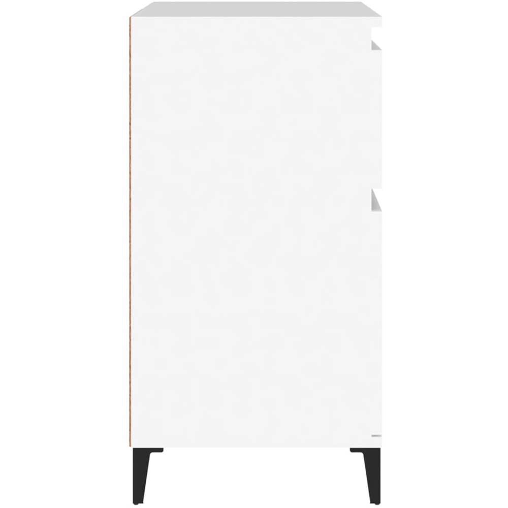 vidaXL 2 Door 2 Drawer White Sideboard Image 6