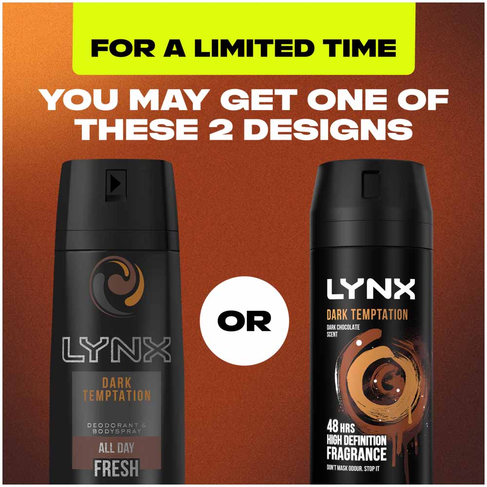 Lynx Dark Temptation Body Spray 150ml Image 6