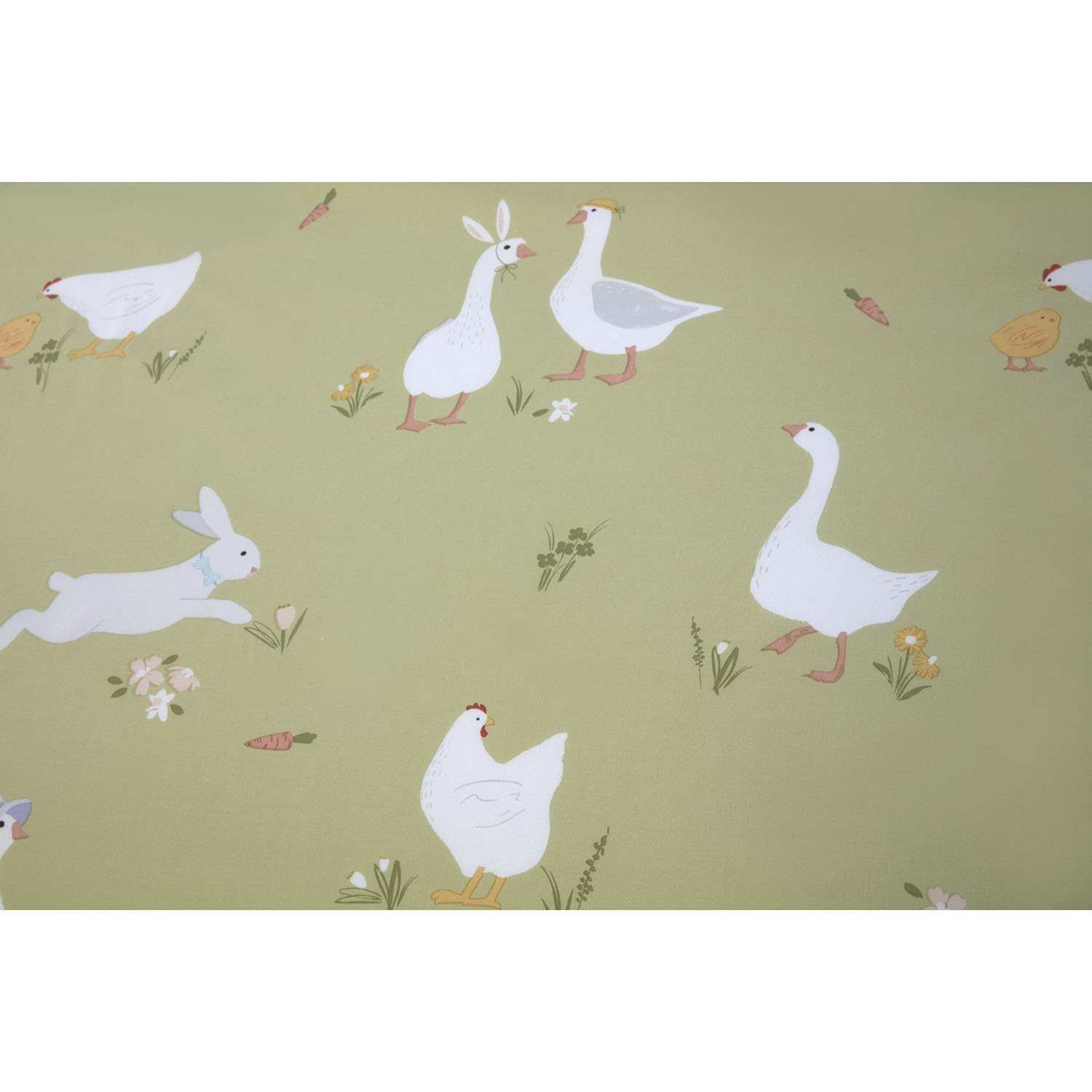 Spring Animals Duvet Set - Green / Single Image 5