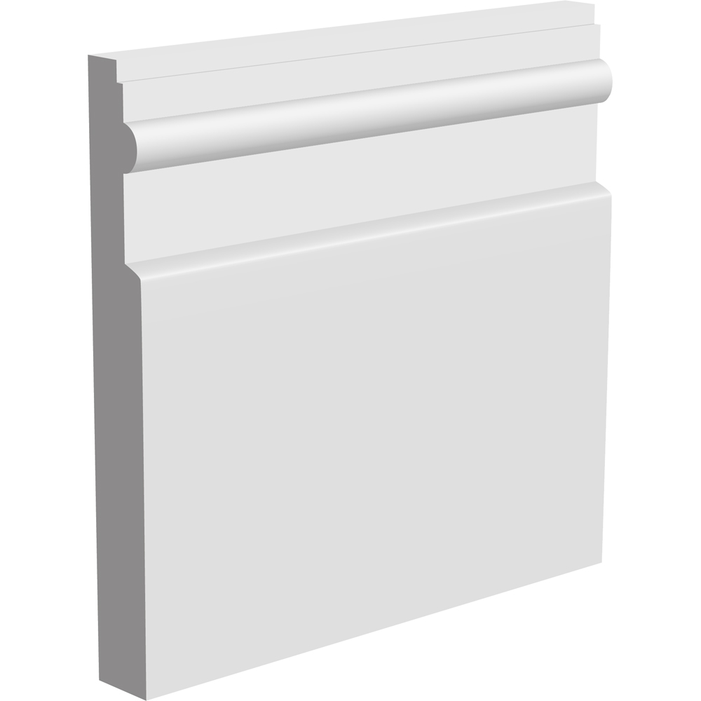 National Skirting White Reed I Primed Skirting Board 18mm 220 x 4200mm Image 1