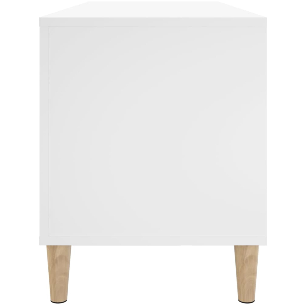 vidaXL 6 Shelf White Record Cabinet Image 5