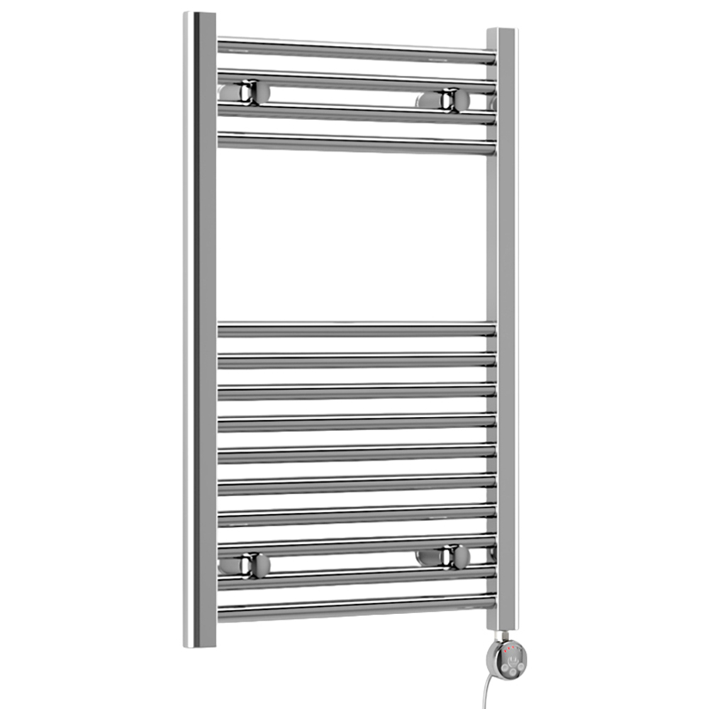 Terma Leo E 682BTU Chrome Electric Variable Temperature Towel Rail 800 x 500mm Image 1