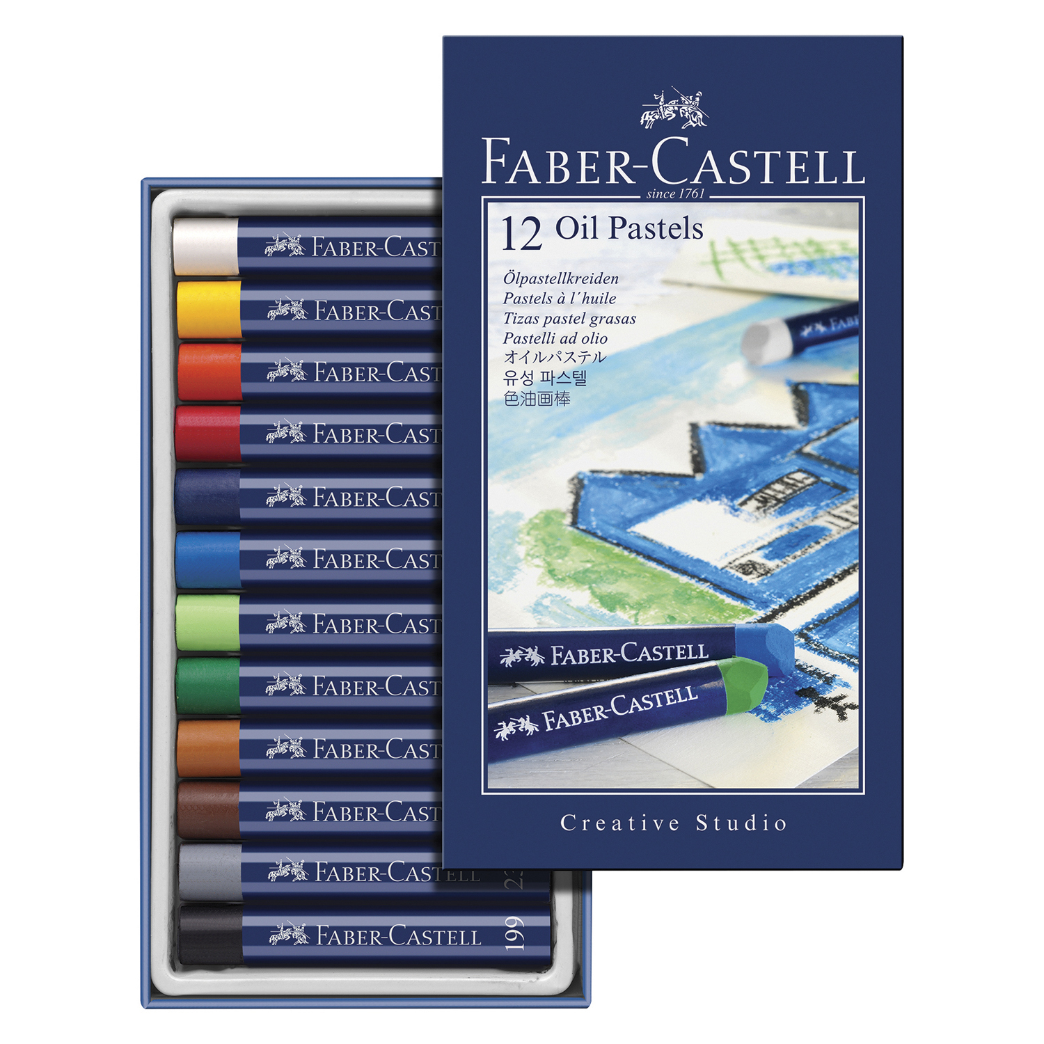 Pack of Faber-Castell Oil Pastels - 12 Image