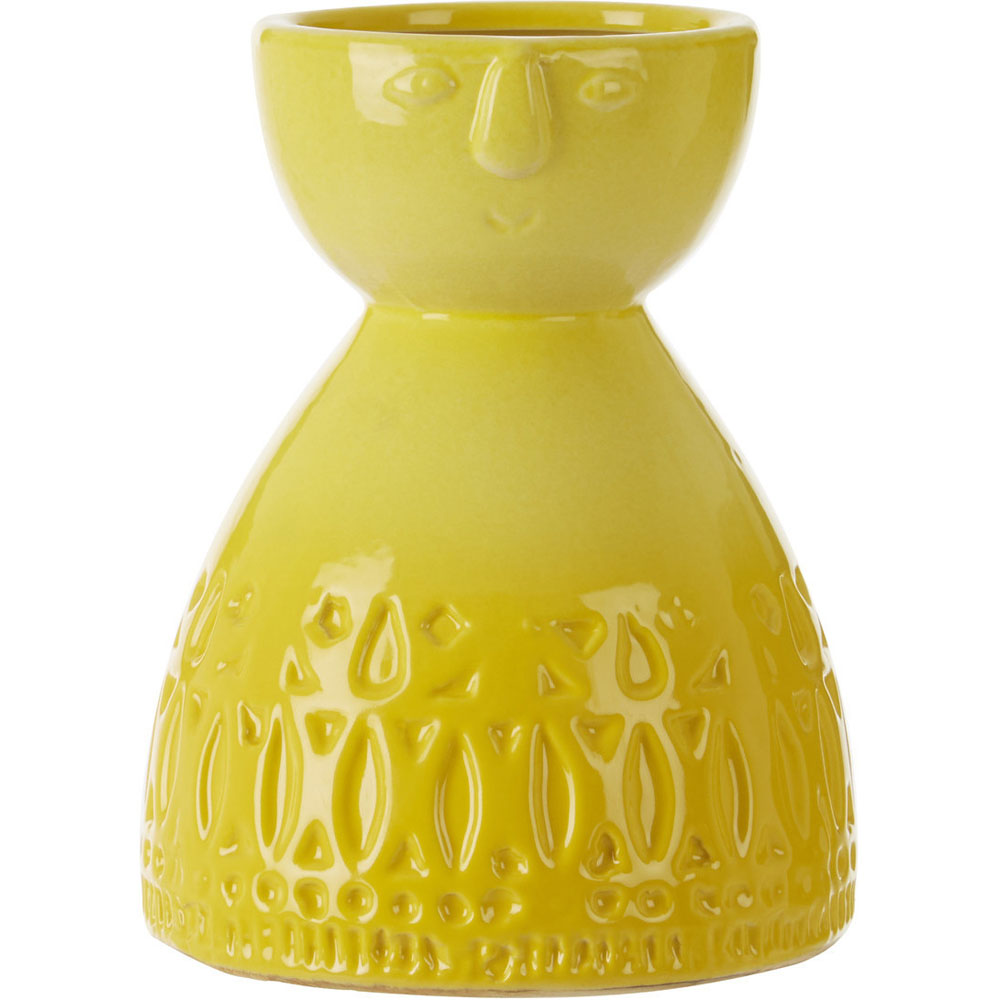Premier Housewares Yellow Mimo Ceramic Vase Small Image 2
