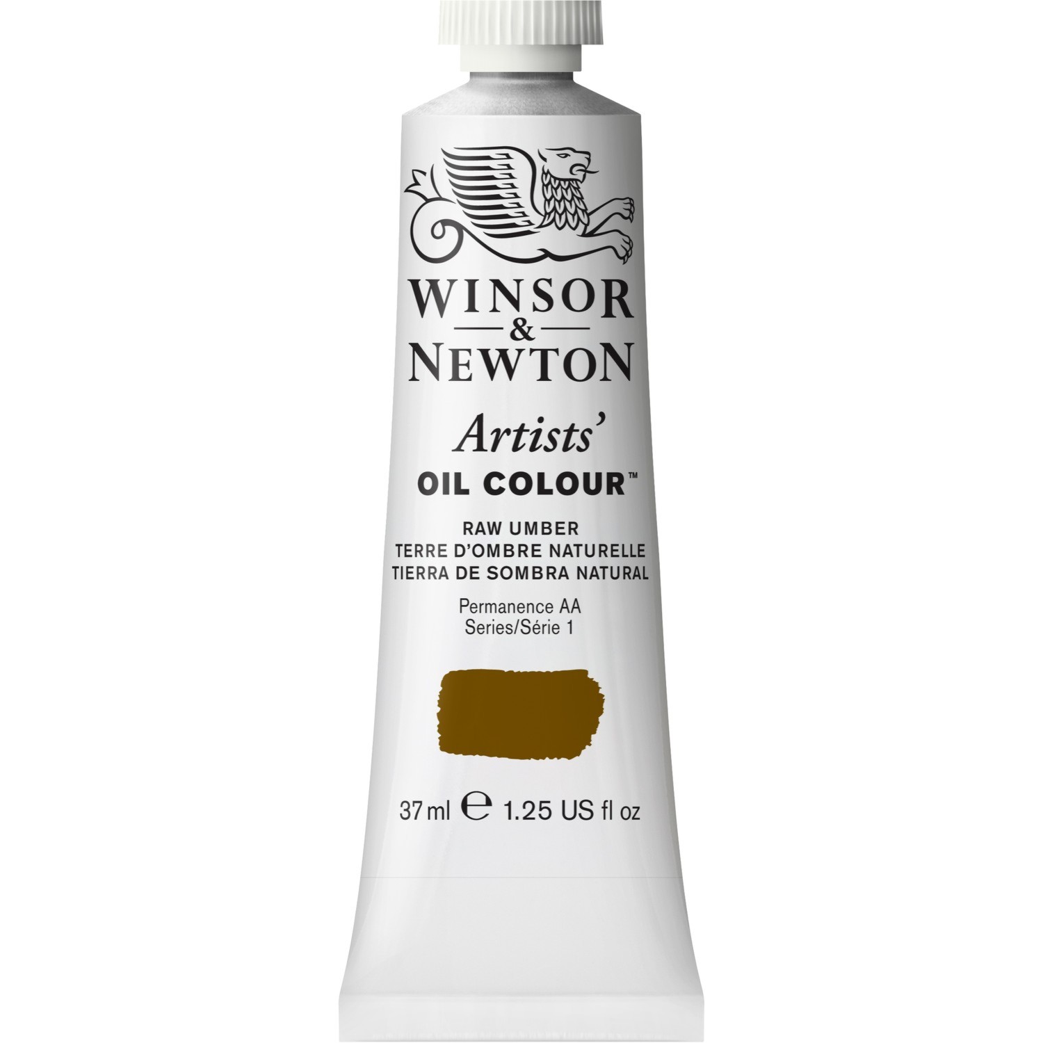 Winsor and Newton 37ml Artists' Oil Colours - Raw Umber Image 1