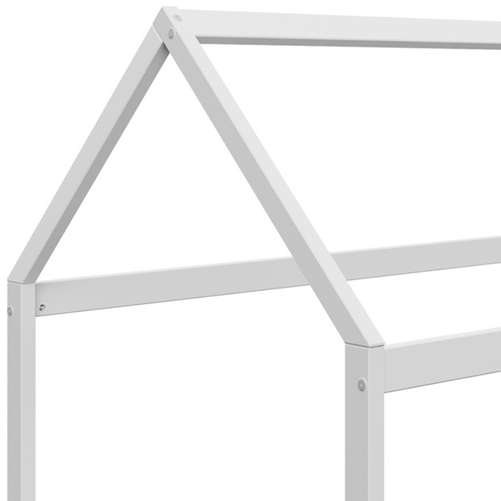Home Detail Taylor White Wooden Kids House Bed Image 5