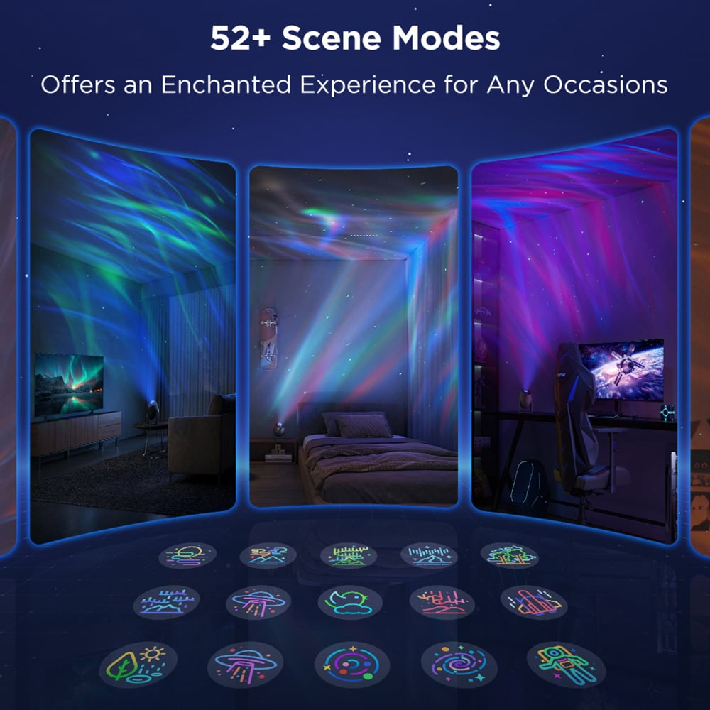 Govee Dual RGBW LED Smart Aurora Star Light Projector Image 6