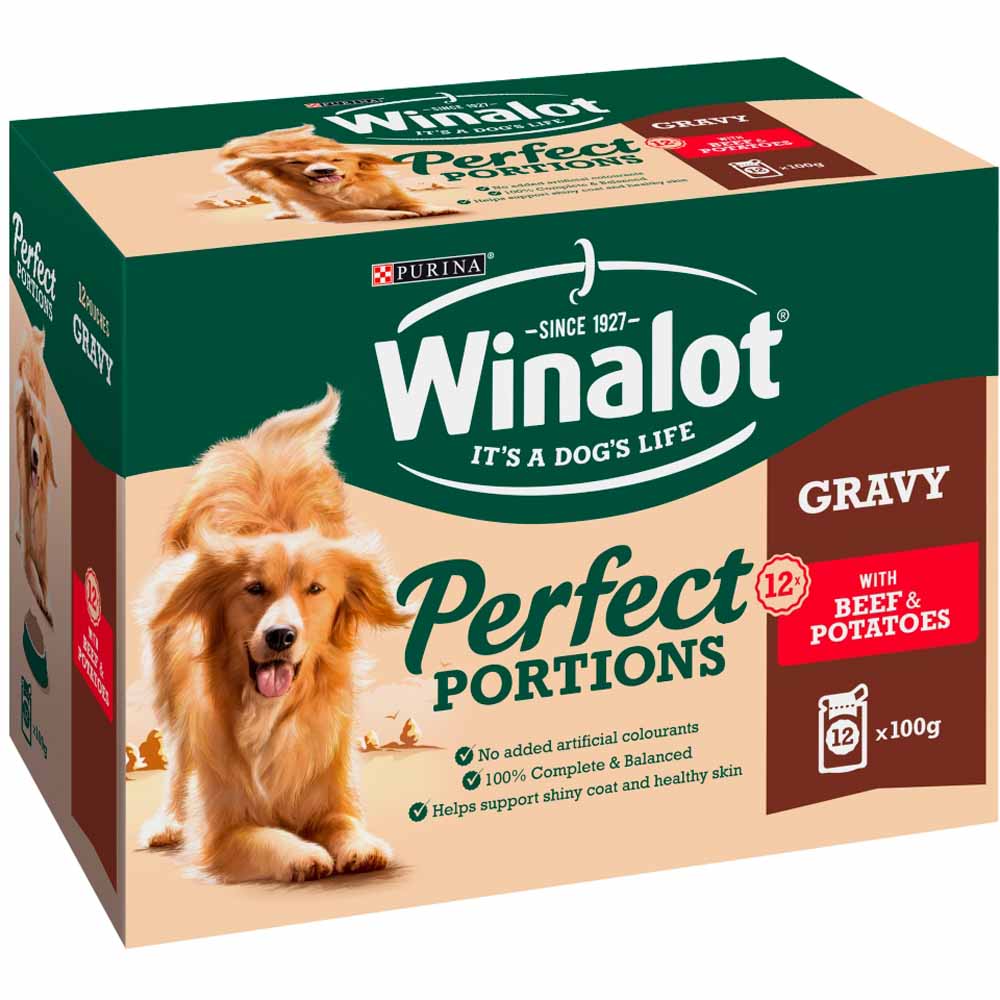 Winalot Perfect Portions Beef in Gravy Dog Food 12 x 100g Image 2
