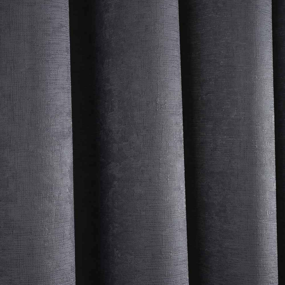Strata Eyelet Curtain Charcoal W 228cm x D 228cm Image 3