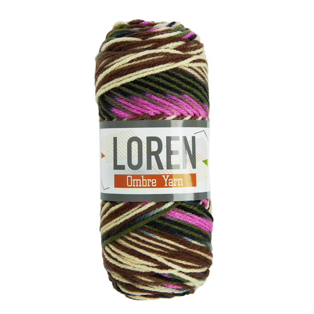 Loren Puple Multicolour Ombre Yarn 100g Image