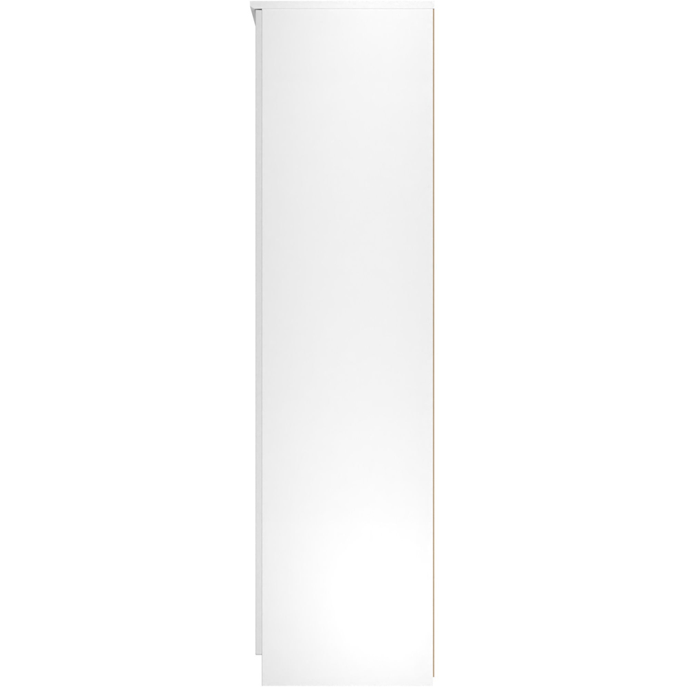 Crowndale Camden 4 Door Wardrobe White Gloss and White Mirrored Wardrobe Ready Assembled Image 7