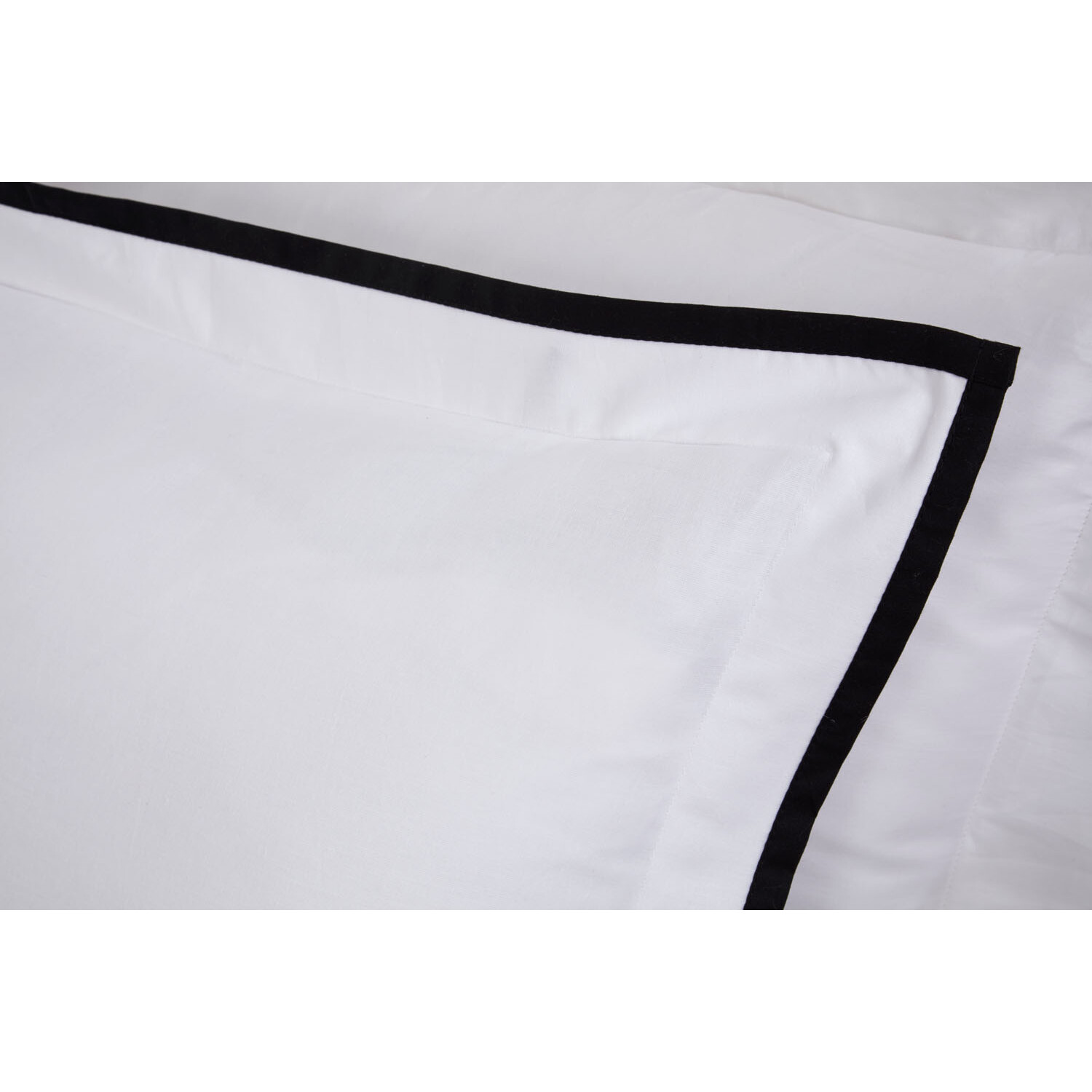 Divante Alston Double White Oxford Trim Duvet Cover and Pillowcase Set Image 5
