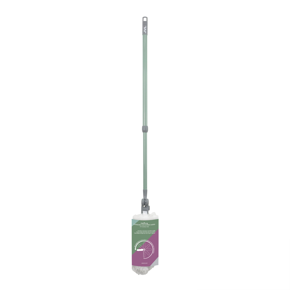 JVL Cleaning Green Extendable Multi-Angle Microfibre Duster Image 4