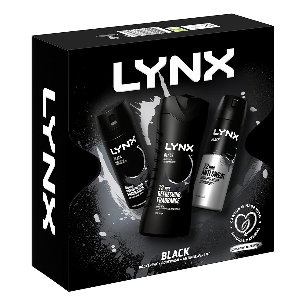 Lynx Black Trio Gift Set Image 1