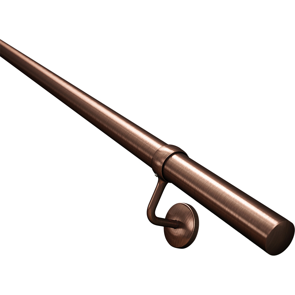 Rothley Stainless Steel Antique Copper Stair Hand Rail Kit 3.6m Image 2